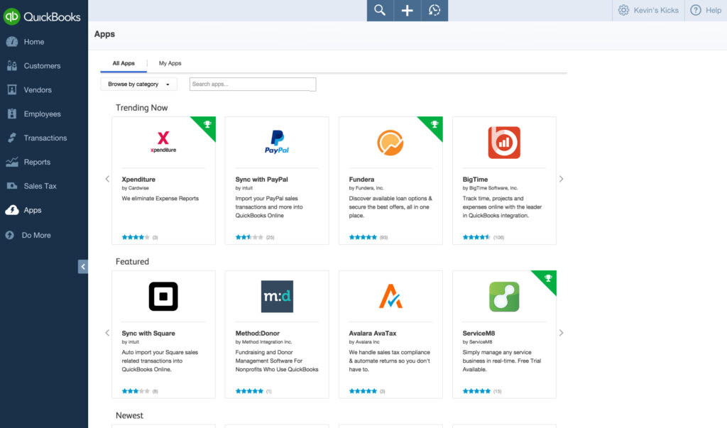 New App Tile