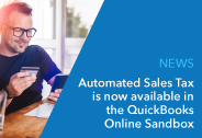 Automated Sales Tax is now available in the QuickBooks Online Sandbox
