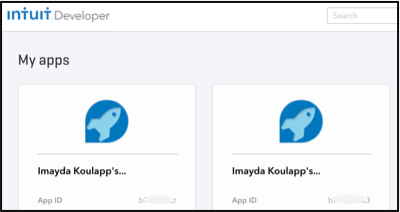 My app cards